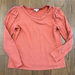 LOFT Terracotta Long Sleeve Top
